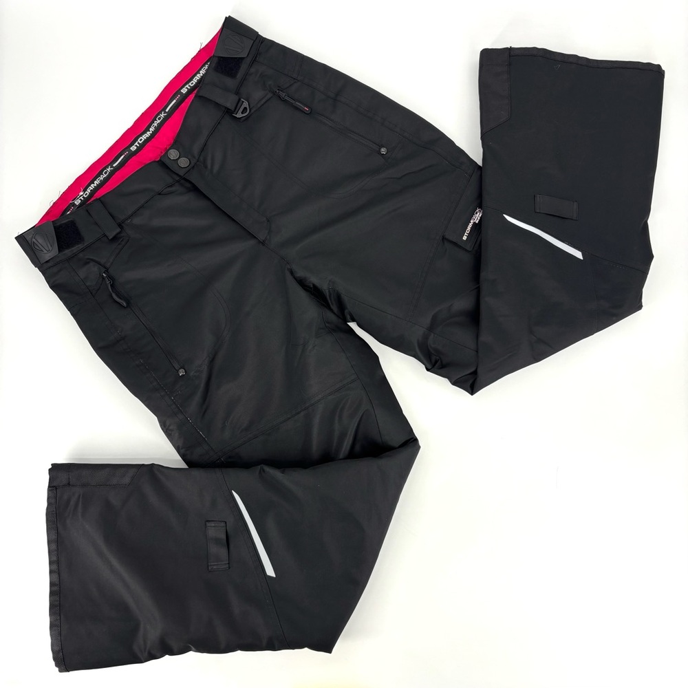 Sunice StormPack Black Insulated Water Resistant Ski Pants with Gaiters, Medium